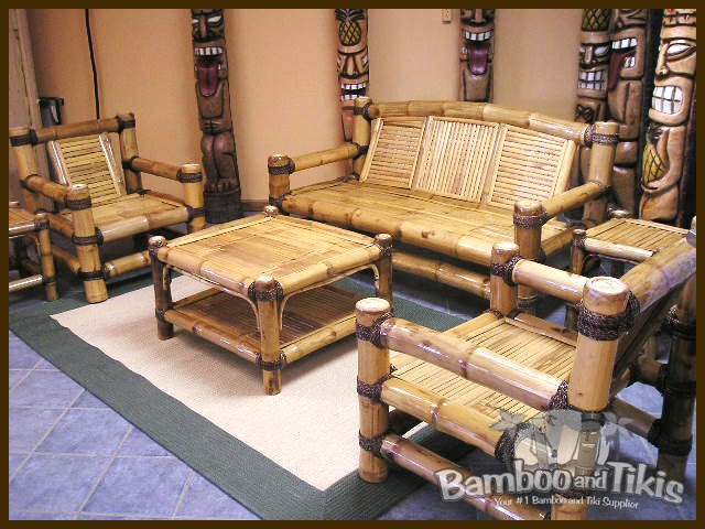 home design and interior Bamboo Living Room Set