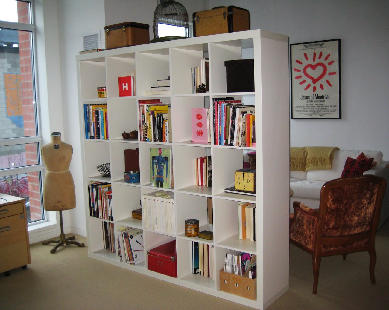 Bookshelves as Room Dividers
