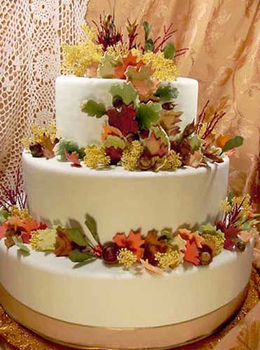 Fall Wedding Cake Ideas Pictures