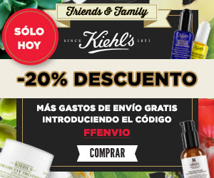 Friends and family Kiehl´s octubre 2016