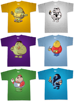 “The Famous Chunkies” Pop Culture T-Shirt Series by Alex Solis x Threadless