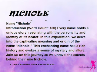 meaning of the name "NICHOLE"