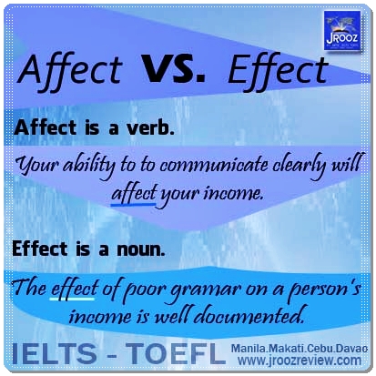 Grammar Girl : Affect Versus Effect : Quick and Dirty Tips