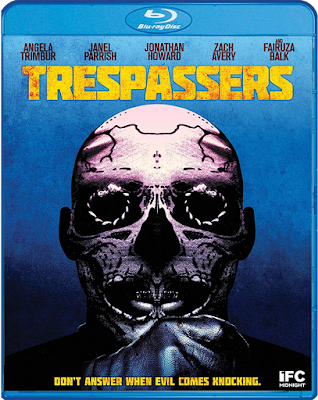 Cover art for Scream Factory's Blu-ray of TRESPASSERS!