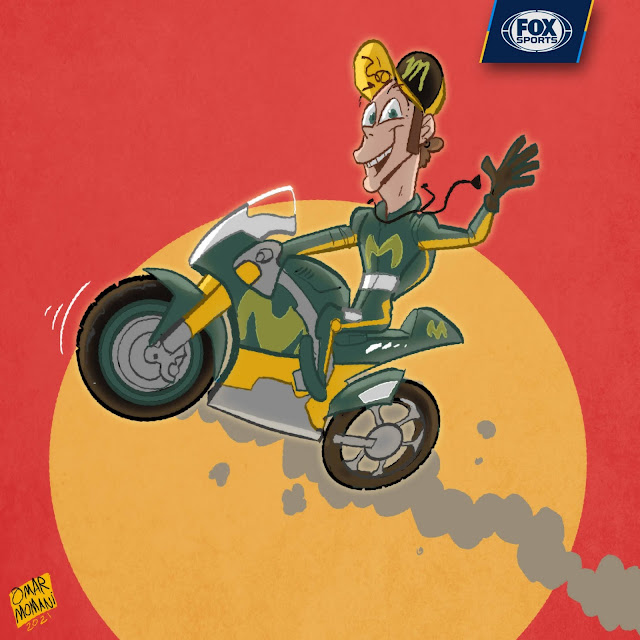 Valentino Rossi cartoon