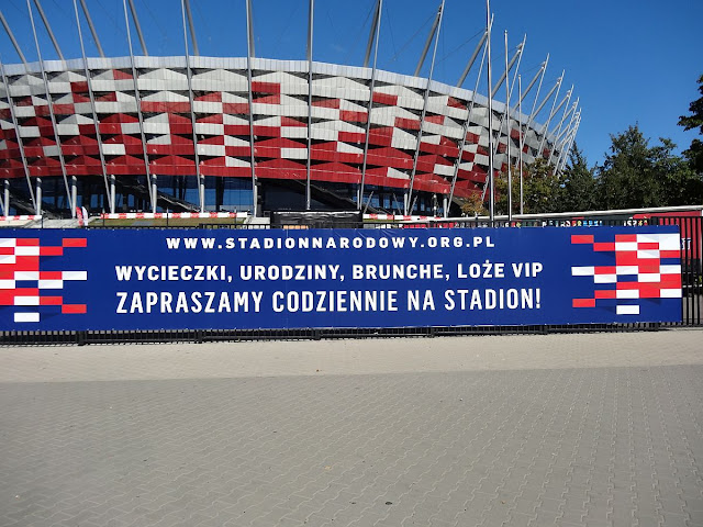 Stadion Narodowy przed meczem Polska - Czarnogóra