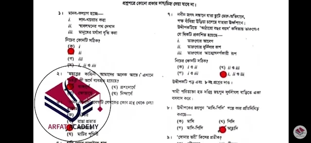 এইচএসসি বাংলা ১ম পত্র এমসিকিউ বহুনির্বাচনি নৈব্যন্তিক প্রশ্ন উত্তর সমাধান ২০২৪ বরিশাল বোর্ড | hsc Bangla 1st paper mcq question solution answer 2024 Barisal Board