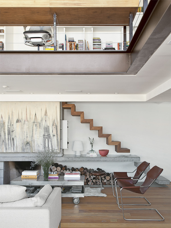 Small living room in the duplex apartment 