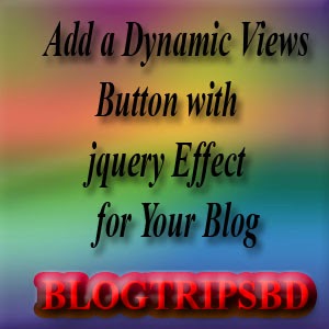 Simply Add a Dynamic Views Button with jquery Effect For Blog 