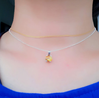 citrine crystal necklace