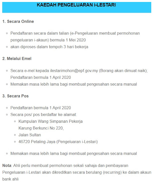 Syarat Untuk Memohon i-Lestari, Cara Memohon Pengeluaran i-Lestari KWSP, ilestari, i-lestari, i-Lestari, i-Lestari KWSP, kaedah pengeluaran i-Lestari, kelayakkan memohon i-lestari kwsp,