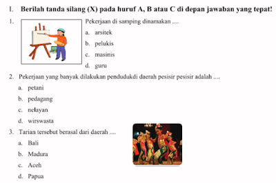 MI di semester genap ini akan melaksanakan Ujian Tengah Semester  Soal UTS Semester 2 Kelas 4 SD/MI Kurikulum 2013