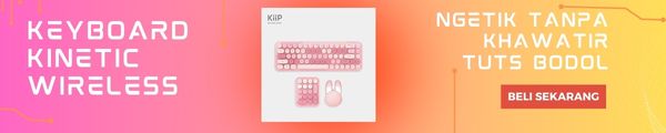 Keyboard kinetik wireless lucu warna pink shopee