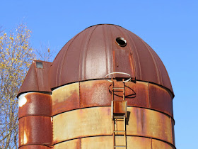 historic metal silo