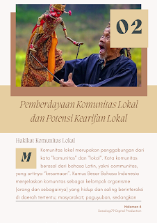 Ebook Materi Sosiologi Kelas XII Bab 4. Pemberdayaan Komunitas Berbasis Kearifan Lokal Plus 100 Soal Pilihan Ganda dan Kunci Jawabannya