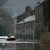 River Calder bursts its bank's