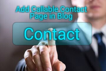 add callable contact page