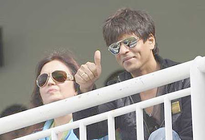 Shahrukh Khan and Shilpa Shetty IPL 2009 Day 1 Pictures