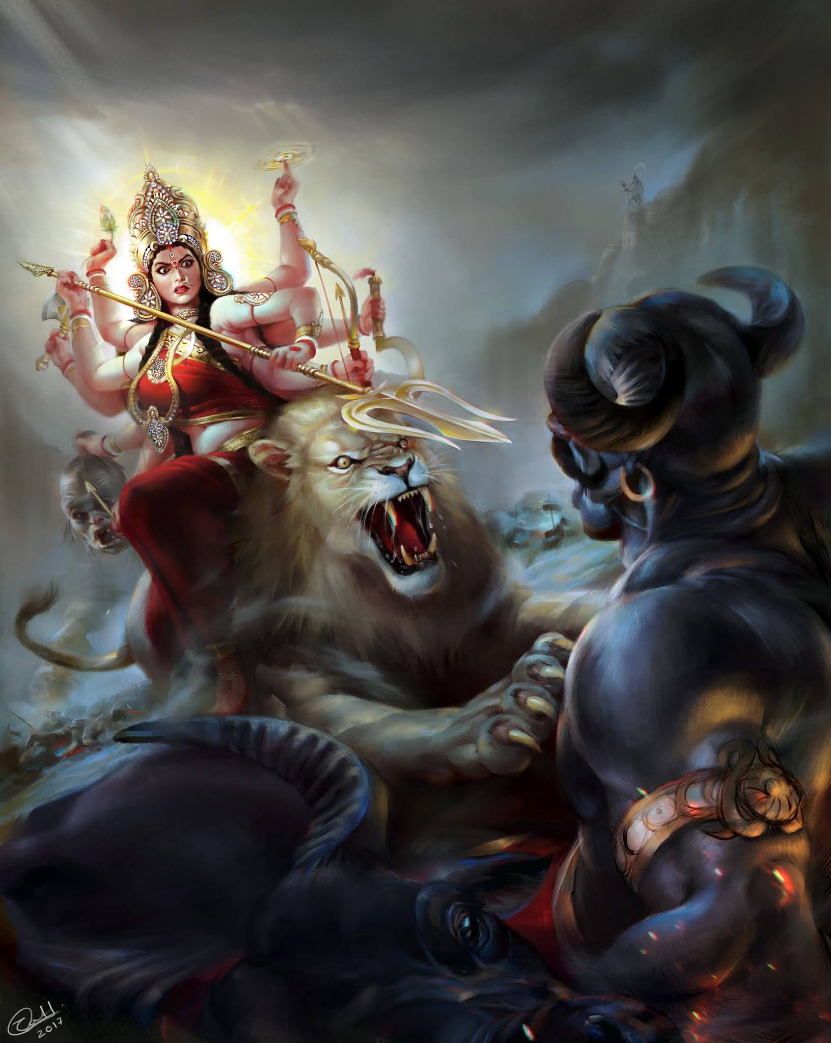 Durga Puja photo editing background