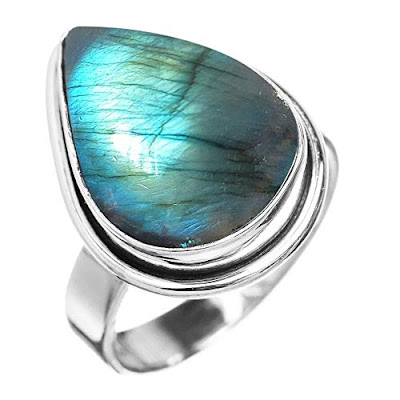 labradorite handmade rings