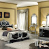 Black and silver Italian bedroom furniture set 