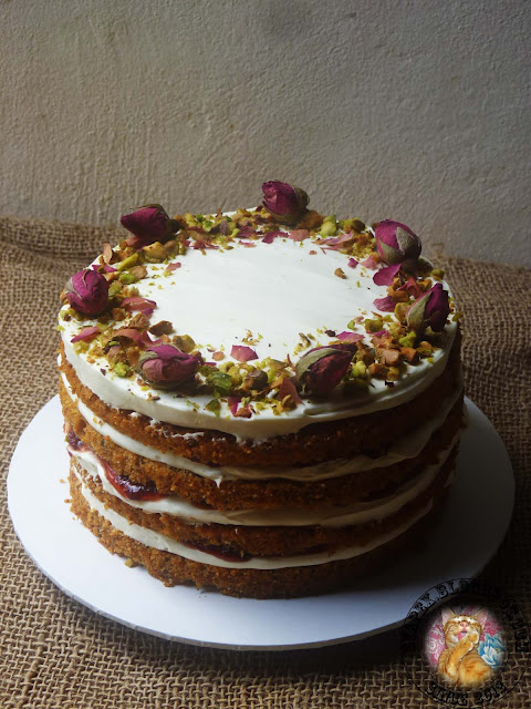 Pistachio Rose Cake