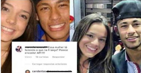 Ex-de Neymar é chamada de ‘encosto’ e dá o troco na mesma moeda