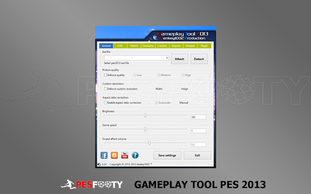 PES 2013 TOOLS: Gameplay tool for PES 2013