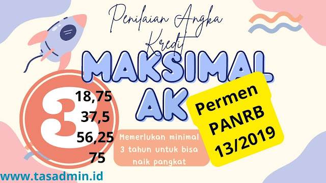 maksimal Angka Kredit memerlukan 3 tahun naik pangkat