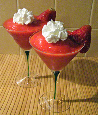 Pair of Frozen Strawberry Daiquiris