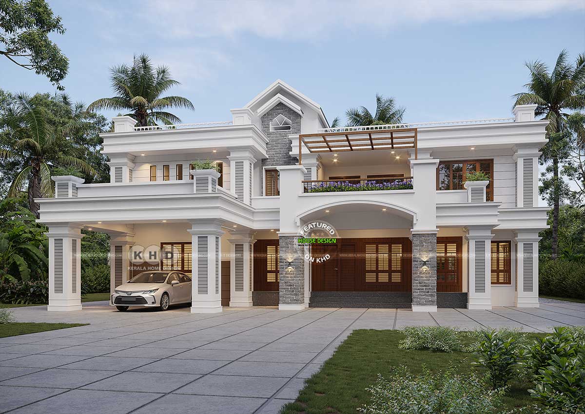 Front View of Decorative Home Design