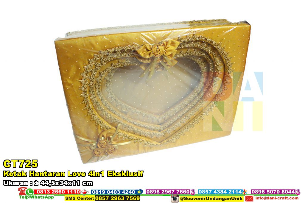 Kotak Hantaran Love 4in1 Eksklusif  Souvenir Pernikahan