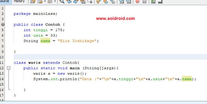 Mengenal Interface di Java Aoi Droid