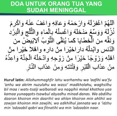 Doa untuk orang tua yang sudah meninggal dunia