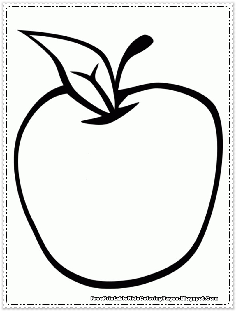 Download Apple Fruit Coloring Pages Printable - Free Printable Kids ...