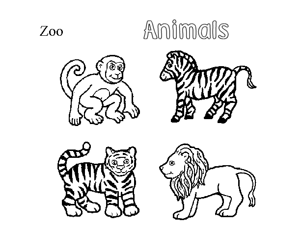 Zoo Animals Coloring Pages 5