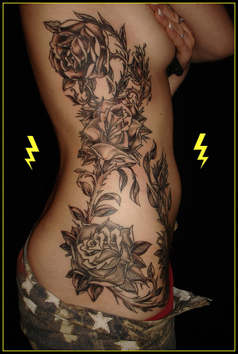 flower tattoos on back. pictures flower tattoo