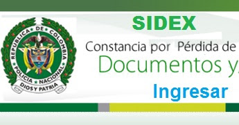 Denuncar la pérdida de documentos en Sidex