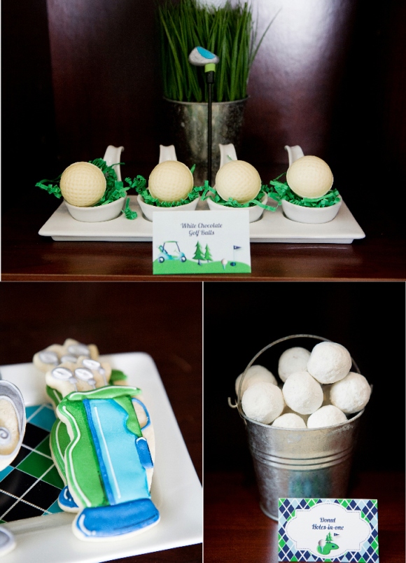 Father's Day Party Ideas | A Green Blue Argyle Golf PAR ...