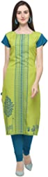 PURVAJA Women's Crepe straight Kurta