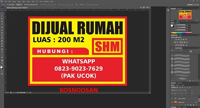 download banner spanduk iklan jual tanah