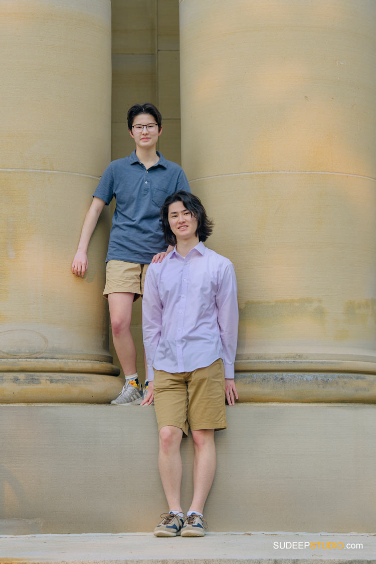 Ann Arbor Family Portrait Photography at Michigan Campus by SudeepStudio.com Family Portrait Photographer