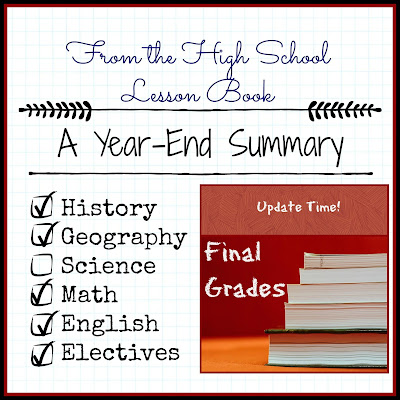 From the High School Lesson Book - A Year End Summary for 2018-2019 on Homeschool Coffee Break @ kympossibleblog.blogspot.com