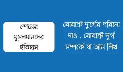 বোবাস্ট্র দুর্গের পরিচয় দাও  বোবাস্ট্র দুর্গ সম্পর্কে যা জান লিখ