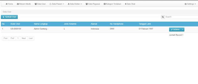 Contoh Aplikasi Rekam Medis Berbasis Web