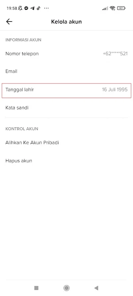 How To Change Birth Date And Age On Tiktok 4