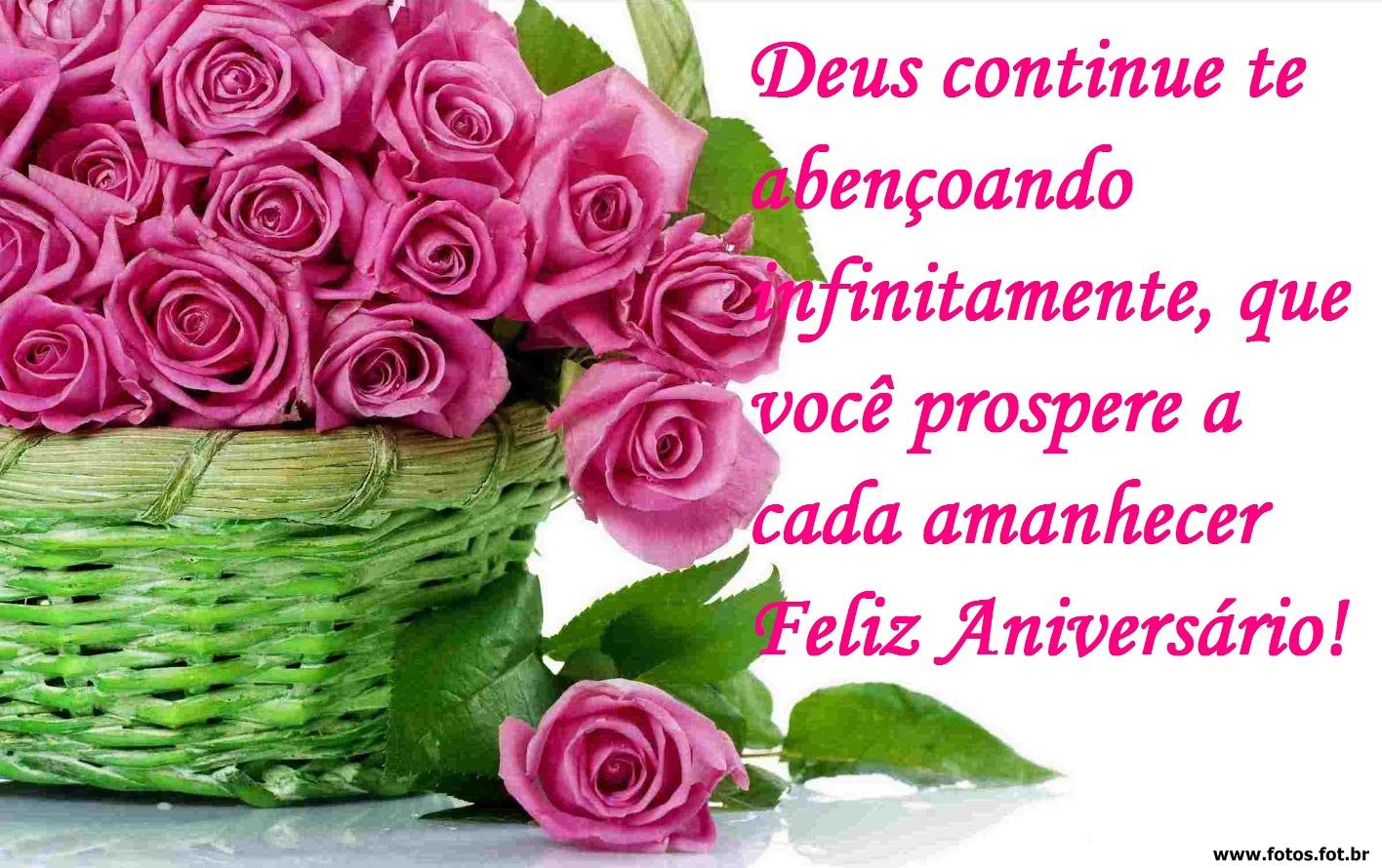 Feliz Aniversário com Flores Home Facebook