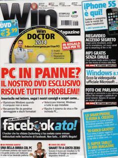 Win Magazine 183 - Ottobre 2013 | ISSN 1128-5923 | PDF HQ | Mensile | Internet | Tecnologia | Programmazione
É la rivista di informatica e tecnologia più venduta in Italia. Win Magazine è un progetto editoriale vincente, unico e irripetibile all'interno del mercato editoriale dedicato all'information technology. Contenuti pratici e capaci di stimolare un utilizzo creativo del computer e della tecnologia, un continuo scambio di idee tra redazione e lettori, allegati software e cartacei sempre di qualità: questi i punti di forza della rivista, che ogni mese si rivolge ad un pubblico vasto e in continua crescita. Win Magazine è ricca di idee e progetti, tutti gli argomenti vengono affrontati e spiegati in maniera autorevole, ma con un linguaggio chiaro e accessibile.