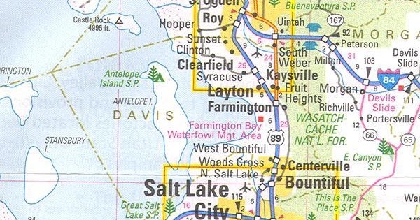 Online Maps: Salt Lake City Area Map