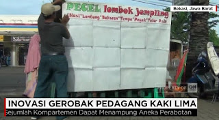 Seorang pedagang kaki lima di bekasi akhir-akhir ini jadi viral di media sosial. Anda mau tahu kenapa? Karena ia berhasil merancang sebuah warung mini yang dikemas dalam sebuah gerobak yang ringkas. Published on Jan 3, 2018.